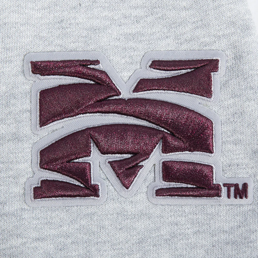 COLLEGE MOREHOUSE COLLEGE CLASSIC WOMEN'S FLC PO HOODIE (HEATHER GREY) - Image 9