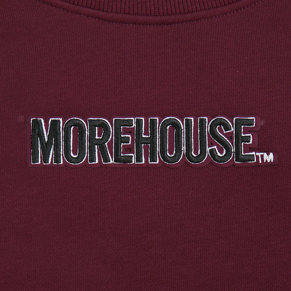 COLLEGE MOREHOUSE COLLEGE WINGSPAN WOMEN'S FLC CREWNECK (WINE) - Image 11
