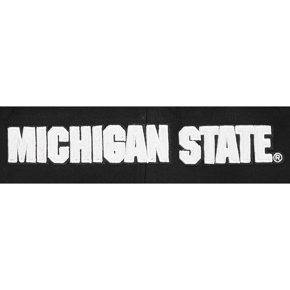 MICHIGAN STATE UNIVERSITY CLASSIC MEN'S PULLOVER HOODIE (BLACK) - Image 10