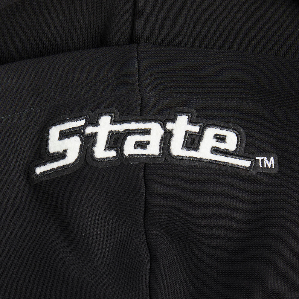 COLLEGE MICHIGAN STATE UNIVERSITY CLASSIC WOMEN'S FLC PO HOODIE (BLACK) - Image 7