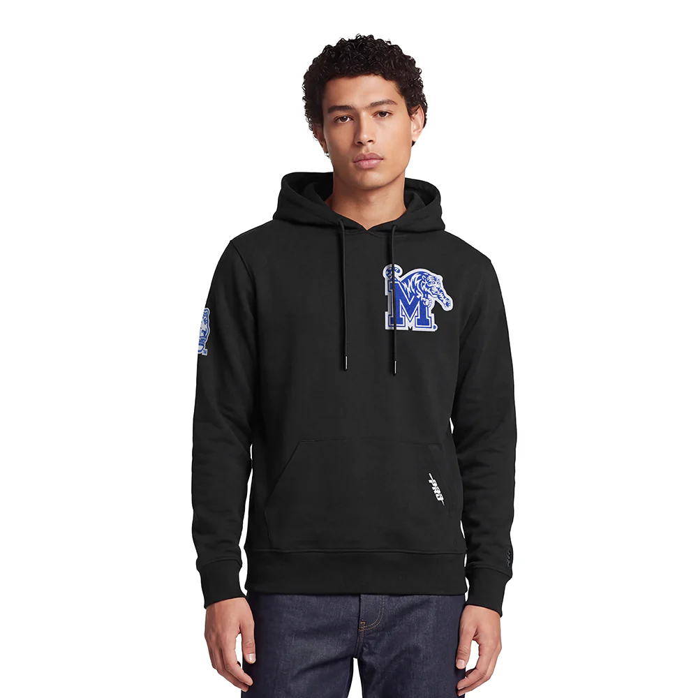 UNIVERSITY OF MEMPHIS CLASSIC MEN'S PULLOVER HOODIE (BLACK)