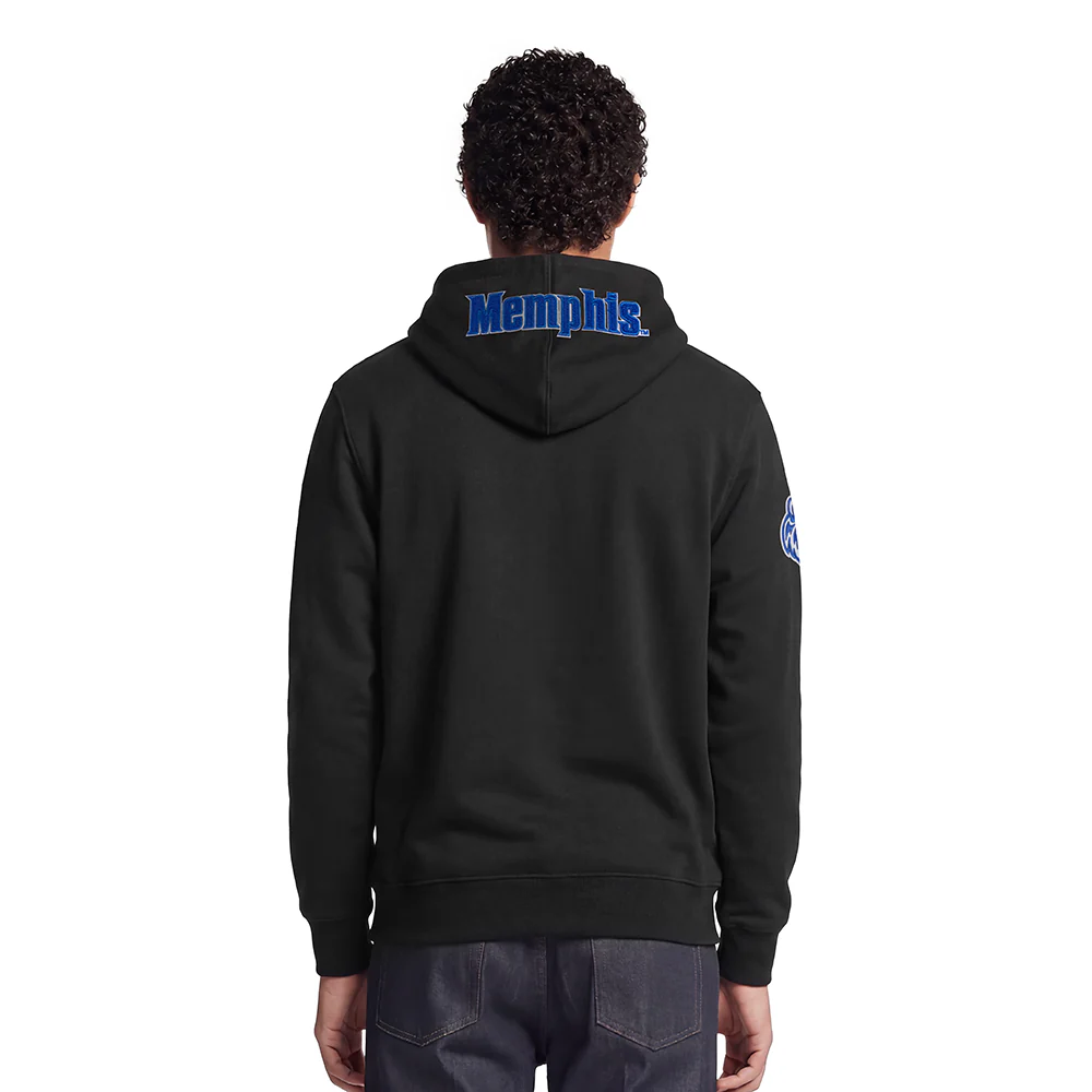 UNIVERSITY OF MEMPHIS CLASSIC MEN'S PULLOVER HOODIE (BLACK) - Image 2
