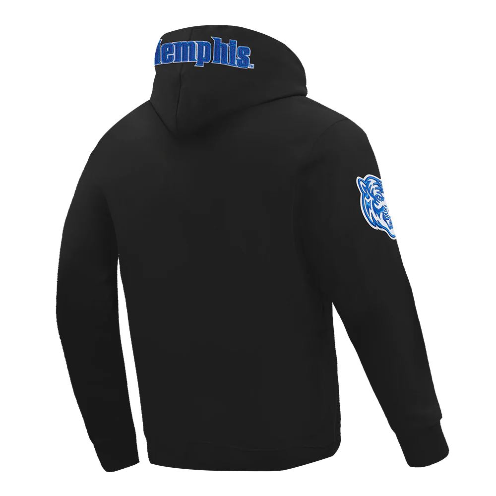 UNIVERSITY OF MEMPHIS CLASSIC MEN'S PULLOVER HOODIE (BLACK) - Image 6