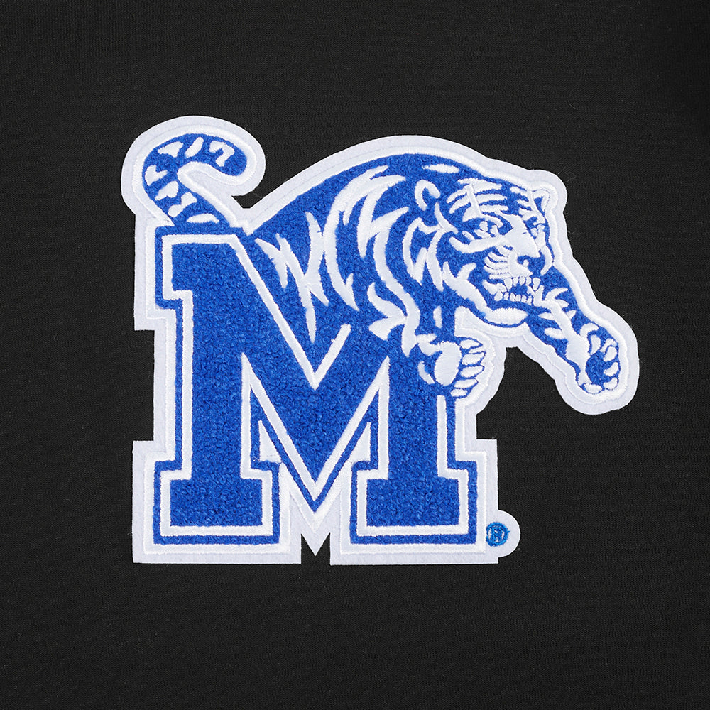 UNIVERSITY OF MEMPHIS CLASSIC MEN'S PULLOVER HOODIE (BLACK) - Image 7
