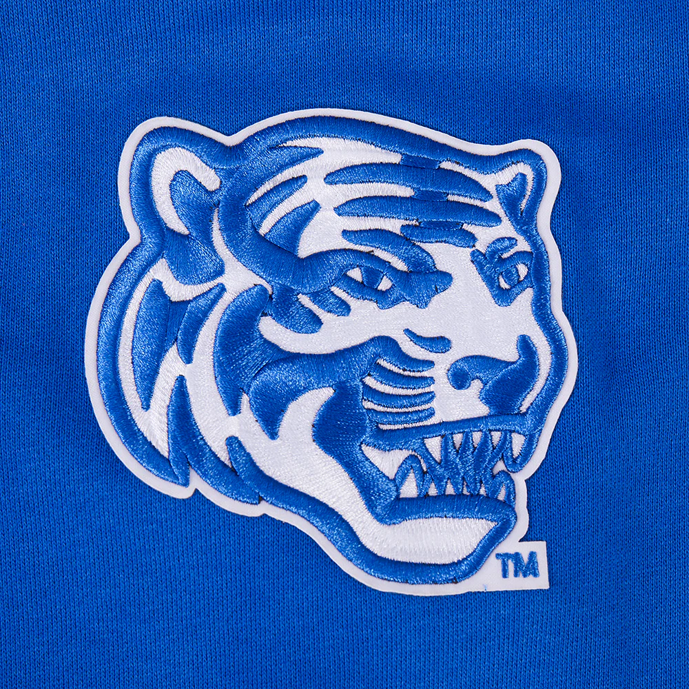 UNIVERSITY OF MEMPHIS CLASSIC MEN'S STACKED LOGO CREWNECK (ROYAL BLUE) - Image 7