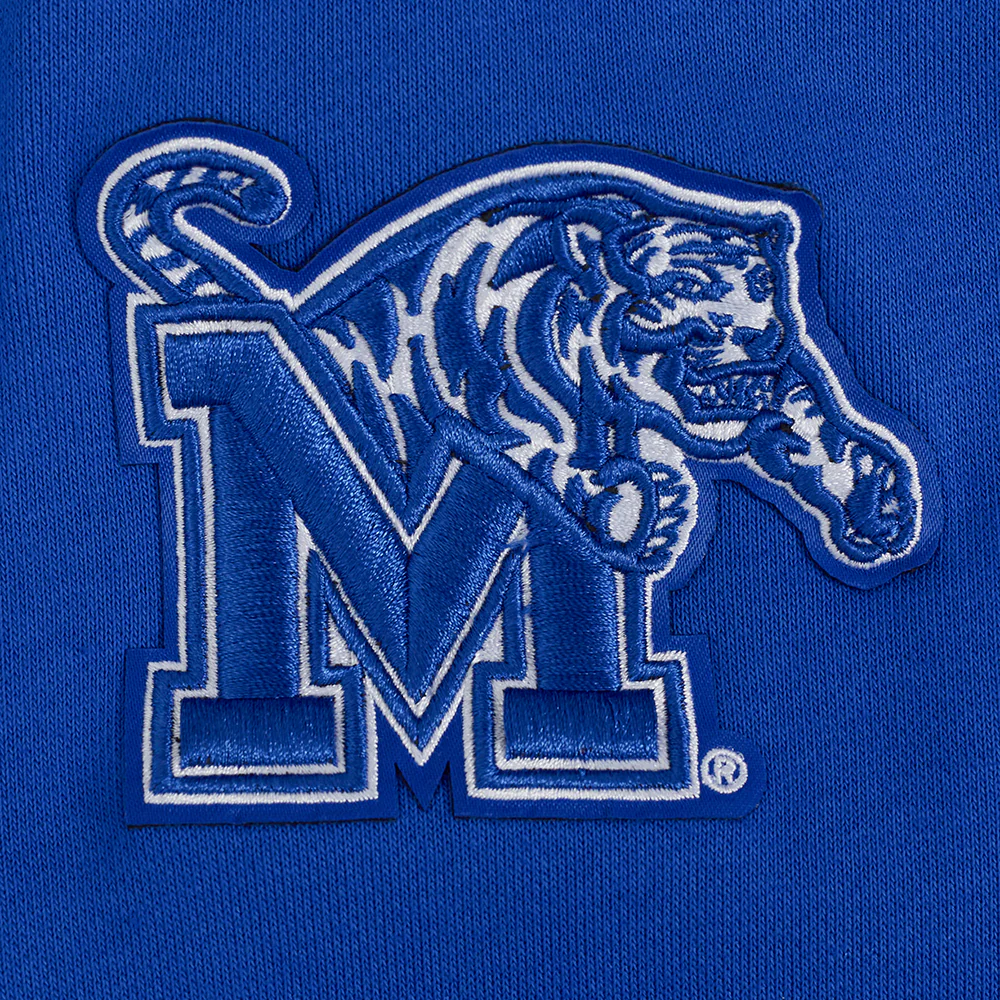UNIVERSITY OF MEMPHIS CLASSIC WOMEN'S RIB FLC CREWNECK (ROYAL BLUE) - Image 5