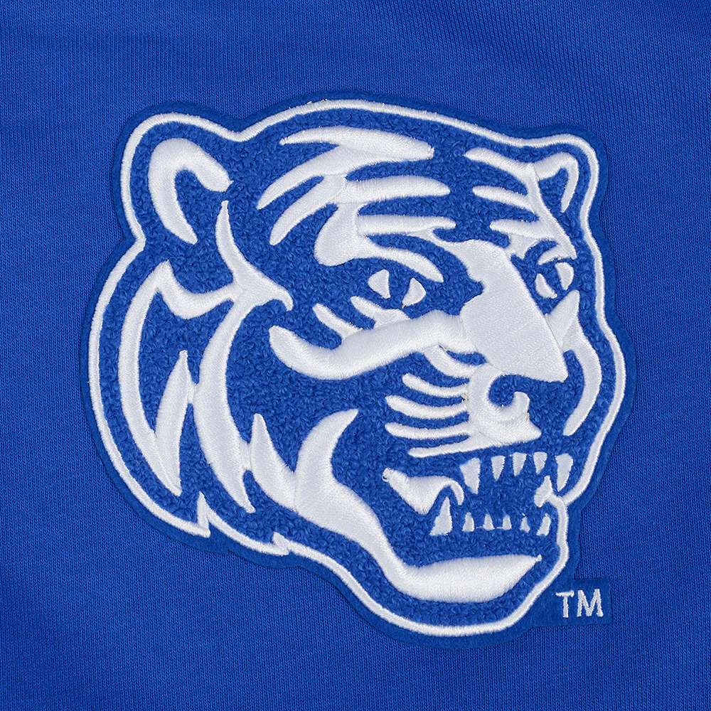 UNIVERSITY OF MEMPHIS CLASSIC WOMEN'S RIB FLC CREWNECK (ROYAL BLUE) - Image 6