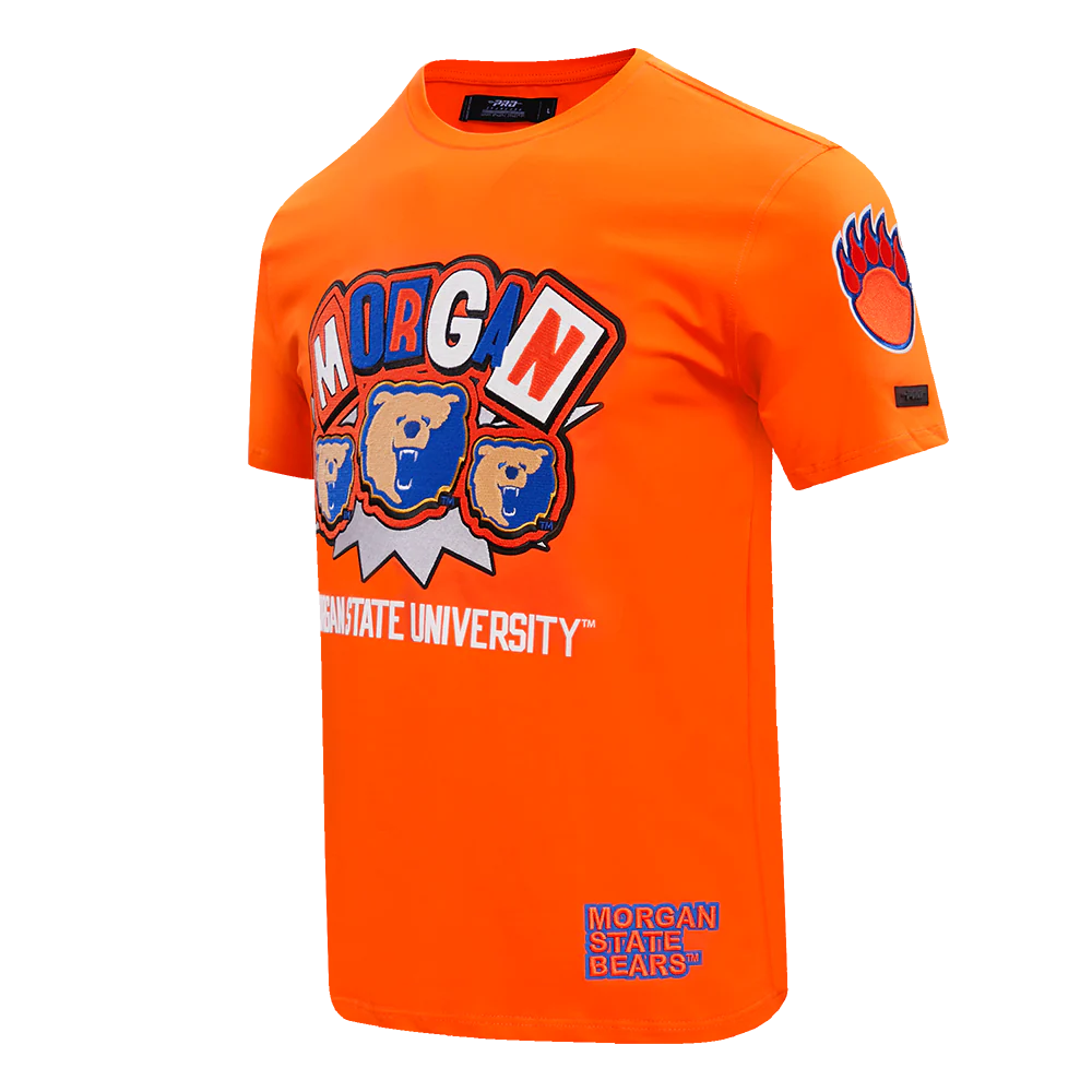 MORGAN STATE UNIVERSITY HOMECOMING SINGLE JERSEY MEN'S TEE (ORANGE) - Image 2