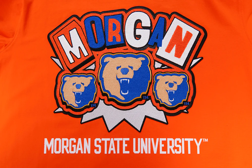 MORGAN STATE UNIVERSITY HOMECOMING SINGLE JERSEY MEN'S TEE (ORANGE) - Image 6