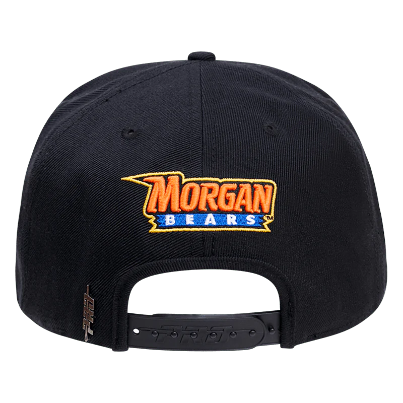 MORGAN STATE UNIVERSITY CLASSIC UNISEX WOOL SNAPBACK HAT (BLACK) - Image 4
