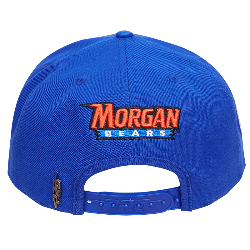MORGAN STATE UNIVERSITY CLASSIC UNISEX STACKED LOGO WOOL SNAPBACK H (ROYAL BLUE) - Image 4