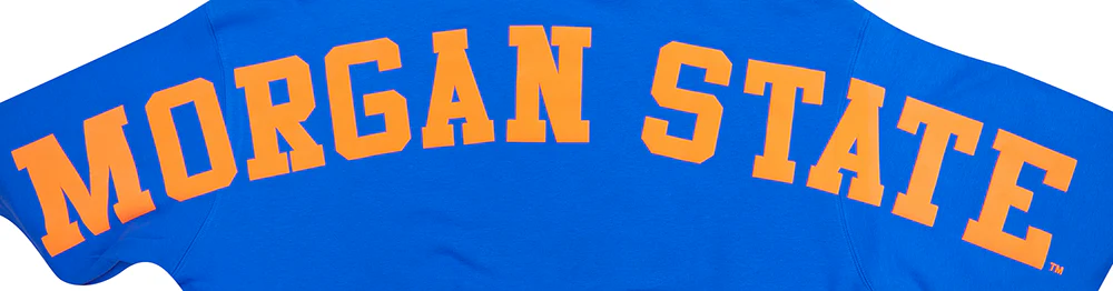 COLLEGE MORGAN STATE UNIVERSITY WINGSPAN WOMEN'S FLC CREWNECK (ROYAL BLUE) - Image 8