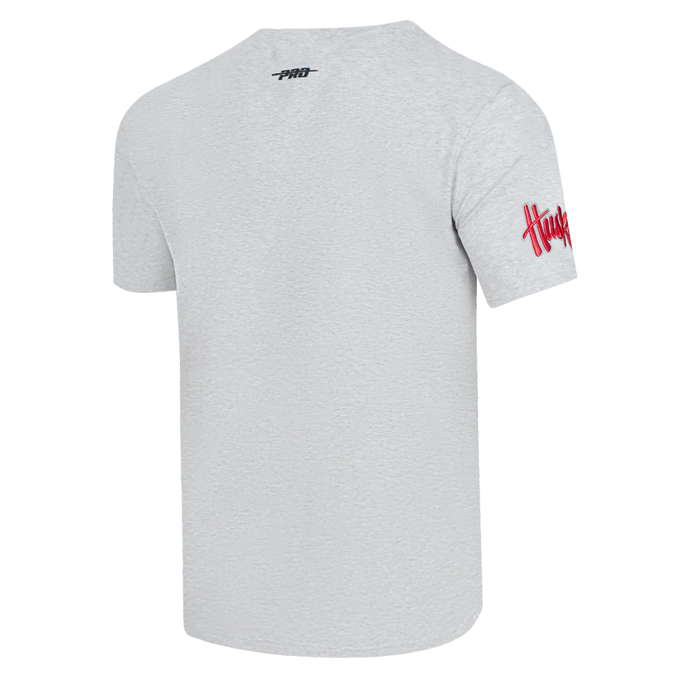 UNIVERSITY OF NEBRASKA CLASSIC MEN'S STACKED LOGO TEE (HEATHER GREY) - Image 4