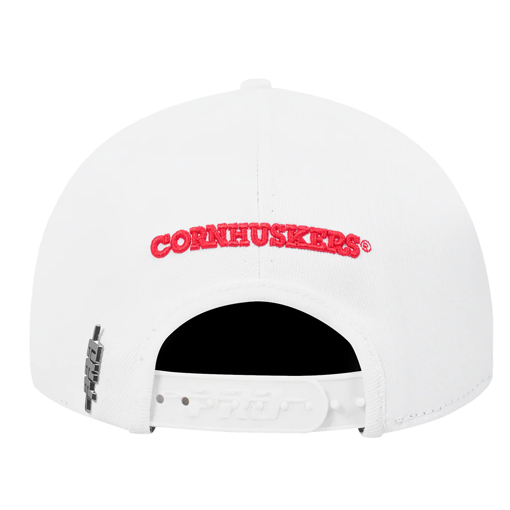 UNIVERSITY OF NEBRASKA CLASSIC UNISEX WOOL SNAPBACK HAT (WHITE) - Image 4