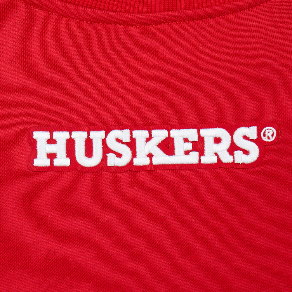 COLLEGE UNIVERSITY OF NEBRASKA WINGSPAN WOMEN'S FLC CREWNECK (RED) - Image 15