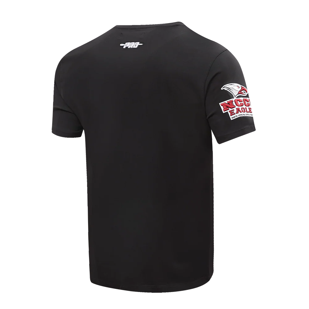 NORTH CAROLINA CENTRAL UNIVERSITY CLASSIC MEN'S STACKED LOGO TE (WINE) - Image 3