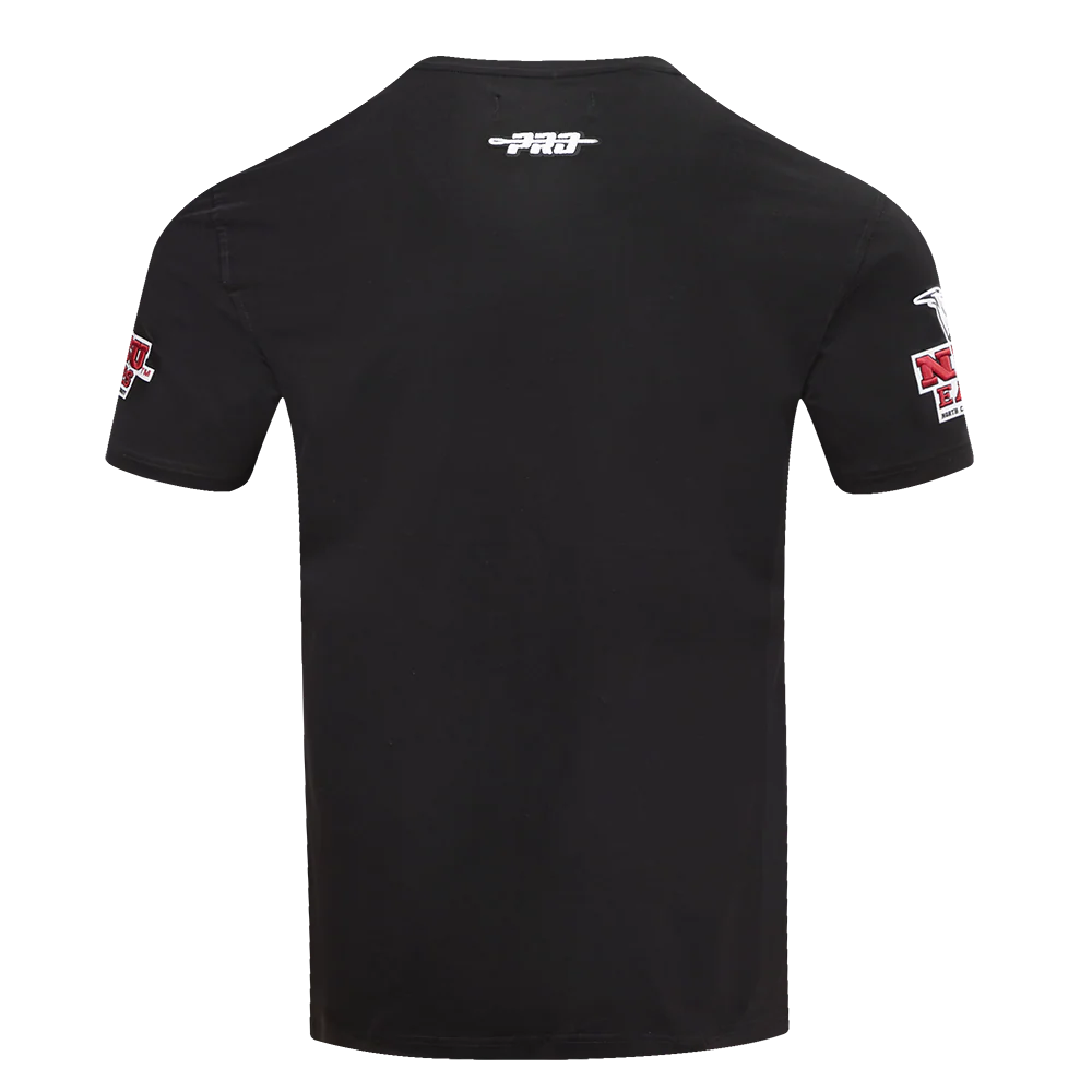 NORTH CAROLINA CENTRAL UNIVERSITY CLASSIC MEN'S STACKED LOGO TE (WINE) - Image 4
