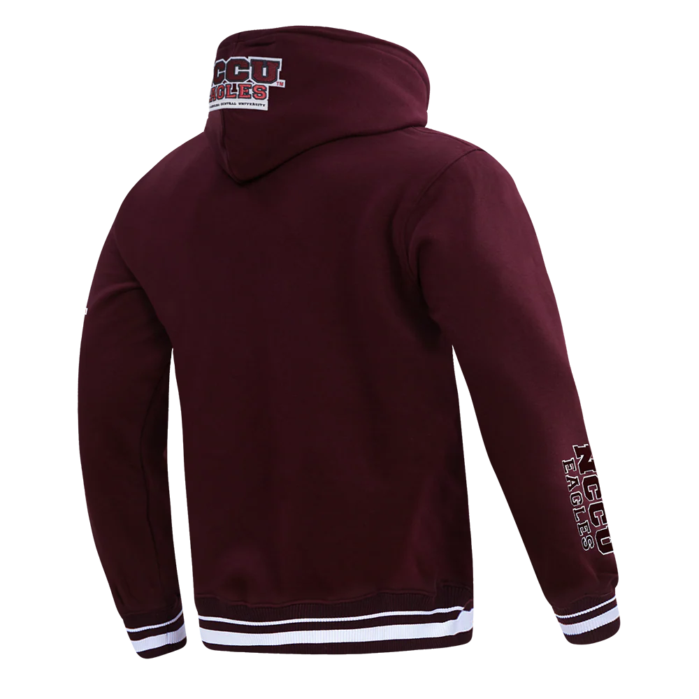 NORTH CAROLINA CENTRAL UNIVERSITY CLASSIC MEN'S STACKED LOGO (WINE) - Image 4