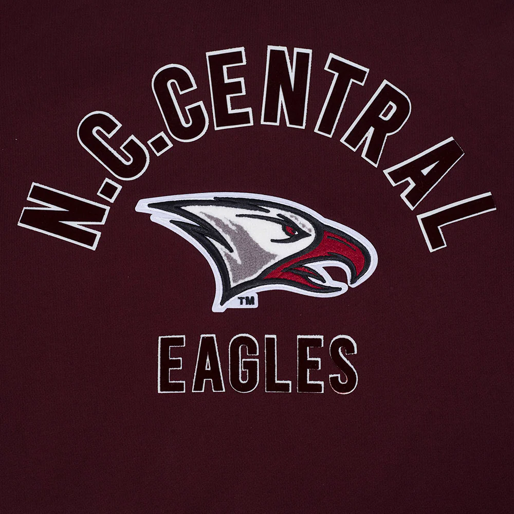 NORTH CAROLINA CENTRAL UNIVERSITY CLASSIC MEN'S STACKED LOGO (WINE) - Image 5
