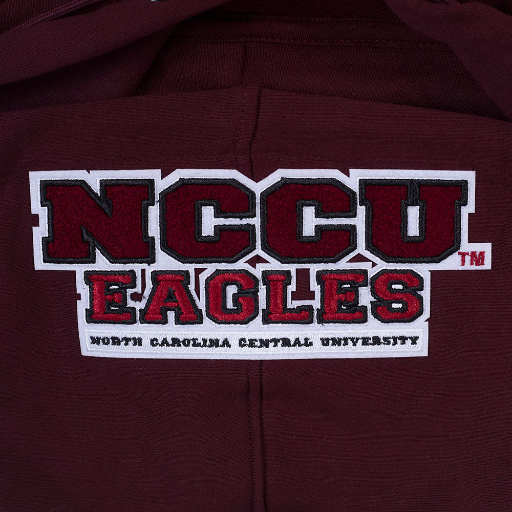 NORTH CAROLINA CENTRAL UNIVERSITY CLASSIC MEN'S STACKED LOGO (WINE) - Image 6