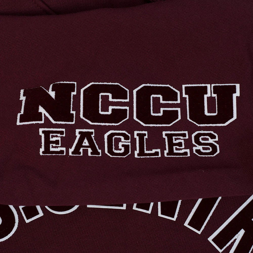 NORTH CAROLINA CENTRAL UNIVERSITY CLASSIC MEN'S STACKED LOGO (WINE) - Image 8