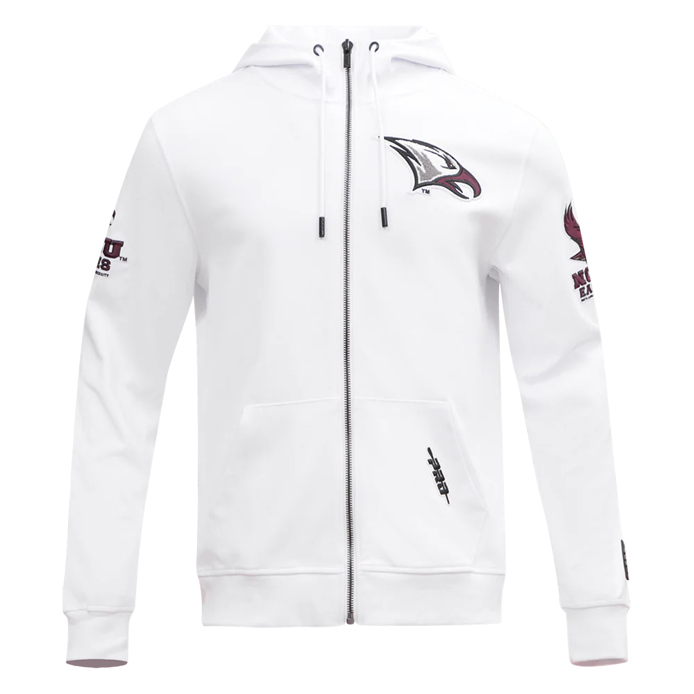 NORTH CAROLINA CENTRAL UNIVERSITY CLASSIC MEN'S FZ PO HOODIE (BLACK)