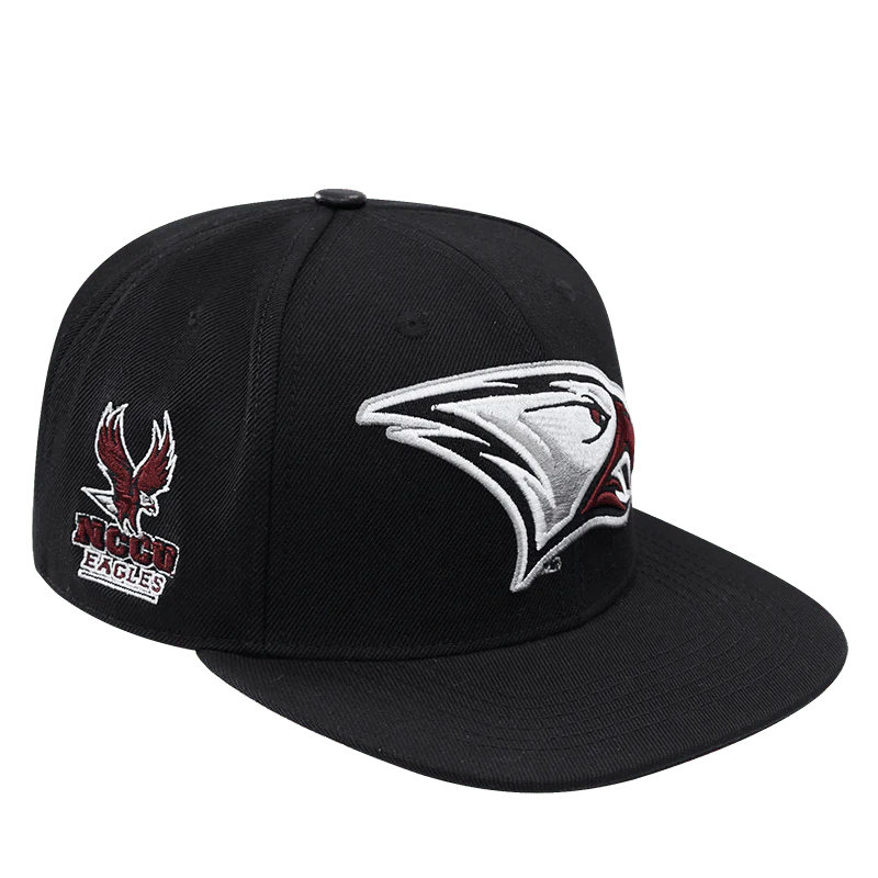 NORTH CAROLINA CENTRAL UNIVERSITY CLASSIC UNISEX STACKED WOOL SNAPB (BLACK) - Image 2