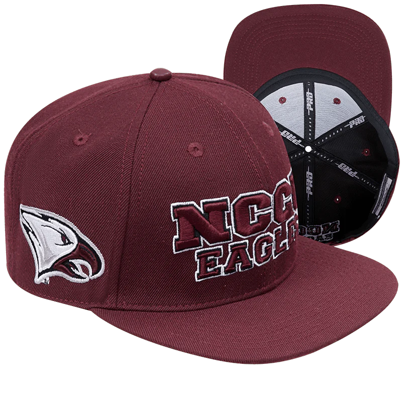NORTH CAROLINA CENTRAL UNIVERSITY CLASSIC UNISEX STACKED LOGO SNAPB (WINE) - Image 6