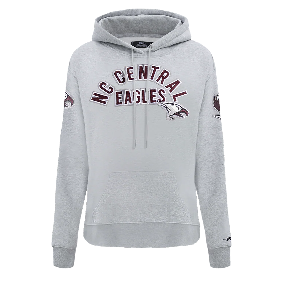 COLLEGE NORTH CAROLINA CENTRAL UNIVERSITY CLASSIC WOMEN'S FLC PO HOODIE (HEATHER GREY)