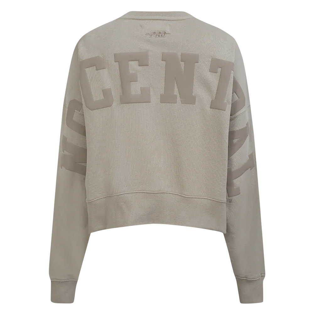 COLLEGE NORTH CAROLINA CENTRAL UNIVERSITY WINGSPAN WOMEN'S FLC CREWNECK (TAUPE) - Image 5