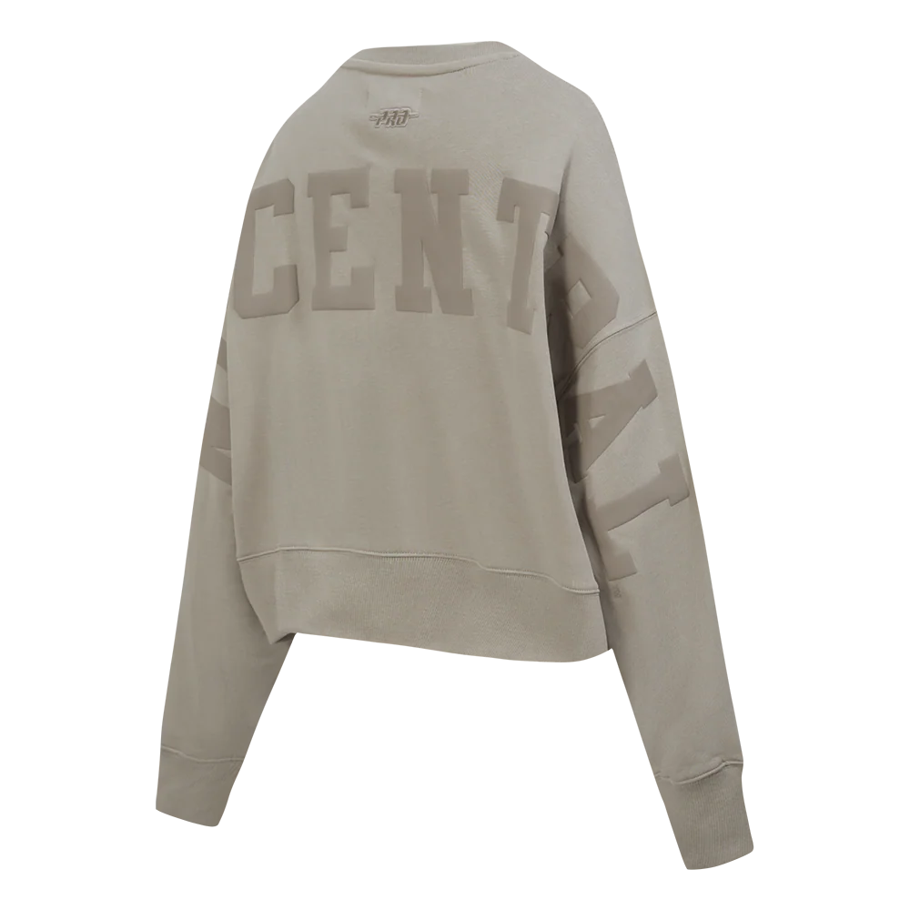 COLLEGE NORTH CAROLINA CENTRAL UNIVERSITY WINGSPAN WOMEN'S FLC CREWNECK (TAUPE) - Image 6