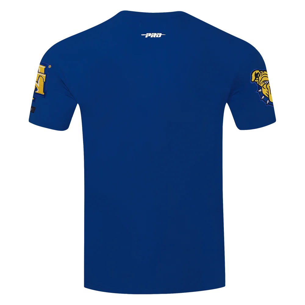 NORTH CAROLINA A&T STATE UNIVERSITY CLASSIC STACKED LOGO SINGLE JERSEY (DODGER BLUE) - Image 3