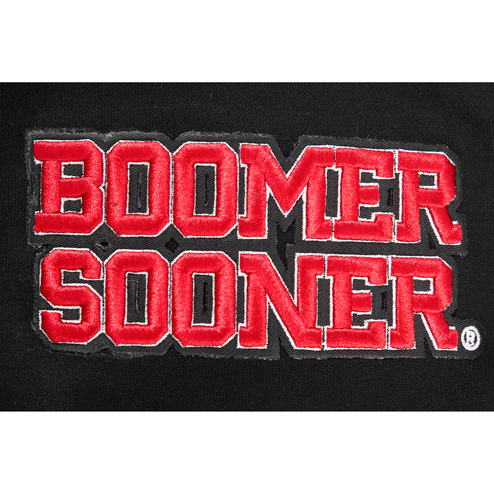 UNIVERSITY OF OKLAHOMA CLASSIC MEN'S PULLOVER HOODIE (BLACK) - Image 10