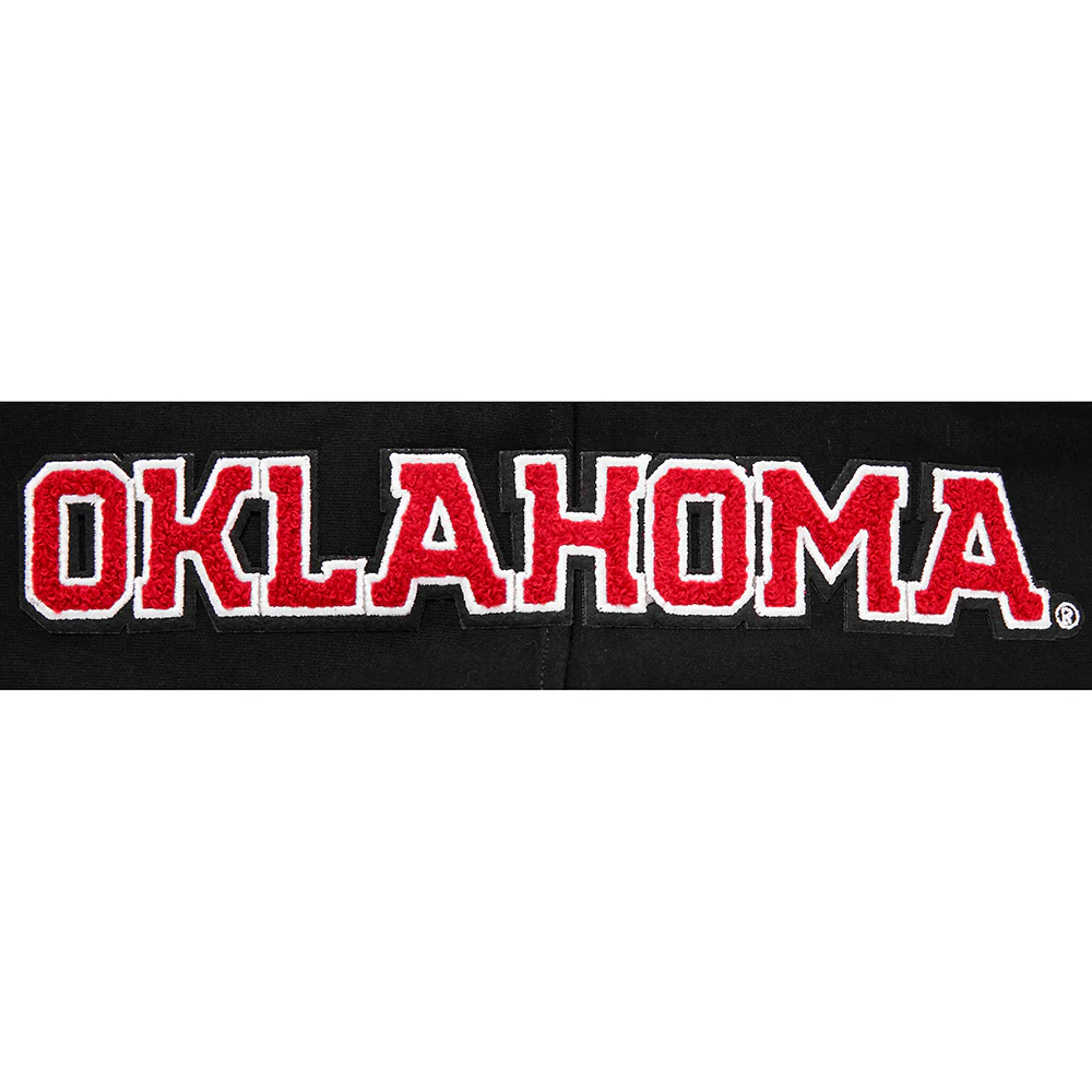 UNIVERSITY OF OKLAHOMA CLASSIC MEN'S PULLOVER HOODIE (BLACK) - Image 7