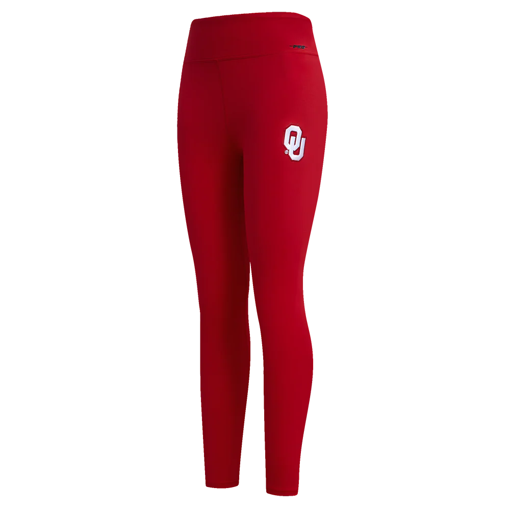 COLLEGE THE UNIVERSITY OF OKLAHOMA CLASSIC WOMEN'S HW JERSEY LEGGING (CARDINAL RED)