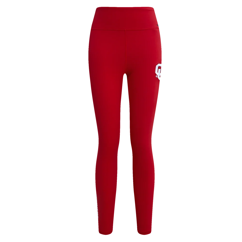 COLLEGE THE UNIVERSITY OF OKLAHOMA CLASSIC WOMEN'S HW JERSEY LEGGING (CARDINAL RED) - Image 2