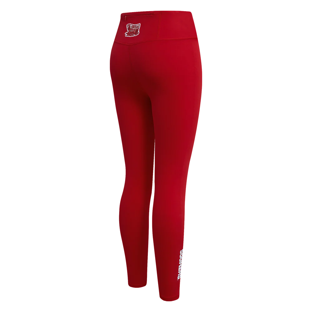 COLLEGE THE UNIVERSITY OF OKLAHOMA CLASSIC WOMEN'S HW JERSEY LEGGING (CARDINAL RED) - Image 3