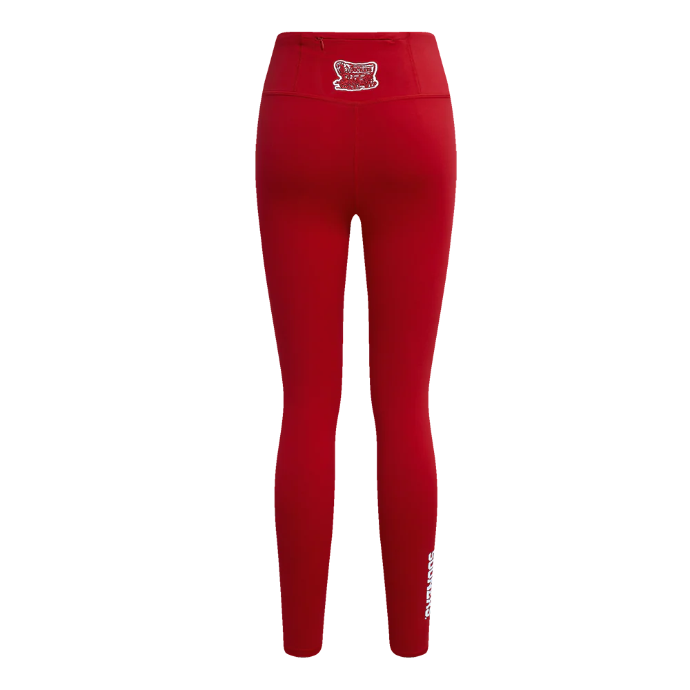 COLLEGE THE UNIVERSITY OF OKLAHOMA CLASSIC WOMEN'S HW JERSEY LEGGING (CARDINAL RED) - Image 4