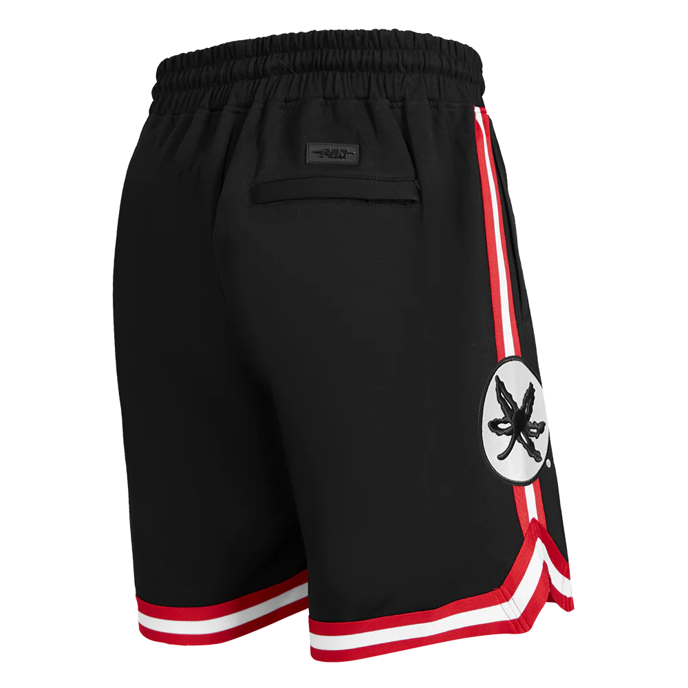 OHIO STATE UNIVERSITY CLASSIC MEN'S SHORT (BLACK/RED) - Image 3