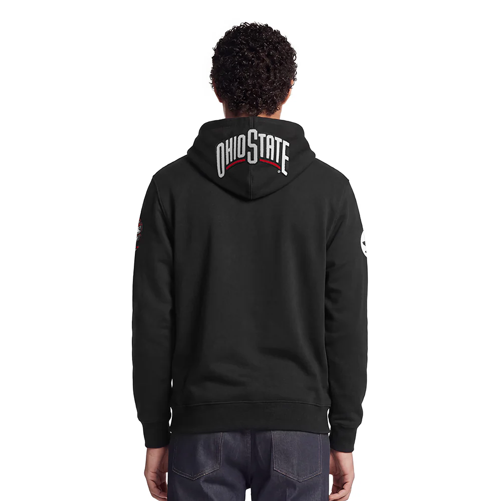 OHIO STATE UNIVERSITY CLASSIC MEN'S PULLOVER HOODIE (BLACK) - Image 2