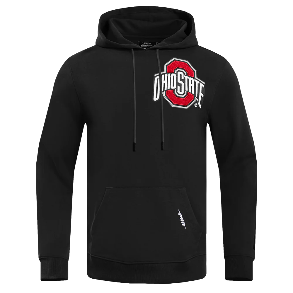 OHIO STATE UNIVERSITY CLASSIC MEN'S PULLOVER HOODIE (BLACK) - Image 3