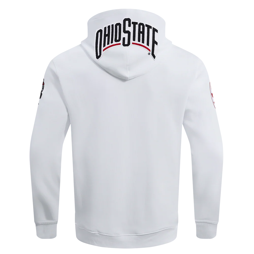OHIO STATE UNIVERSITY CLASSIC MEN'S PULLOVER HOODIE (WHITE) - Image 3