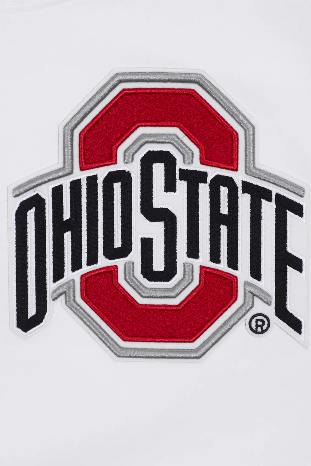 OHIO STATE UNIVERSITY CLASSIC MEN'S PULLOVER HOODIE (WHITE) - Image 5