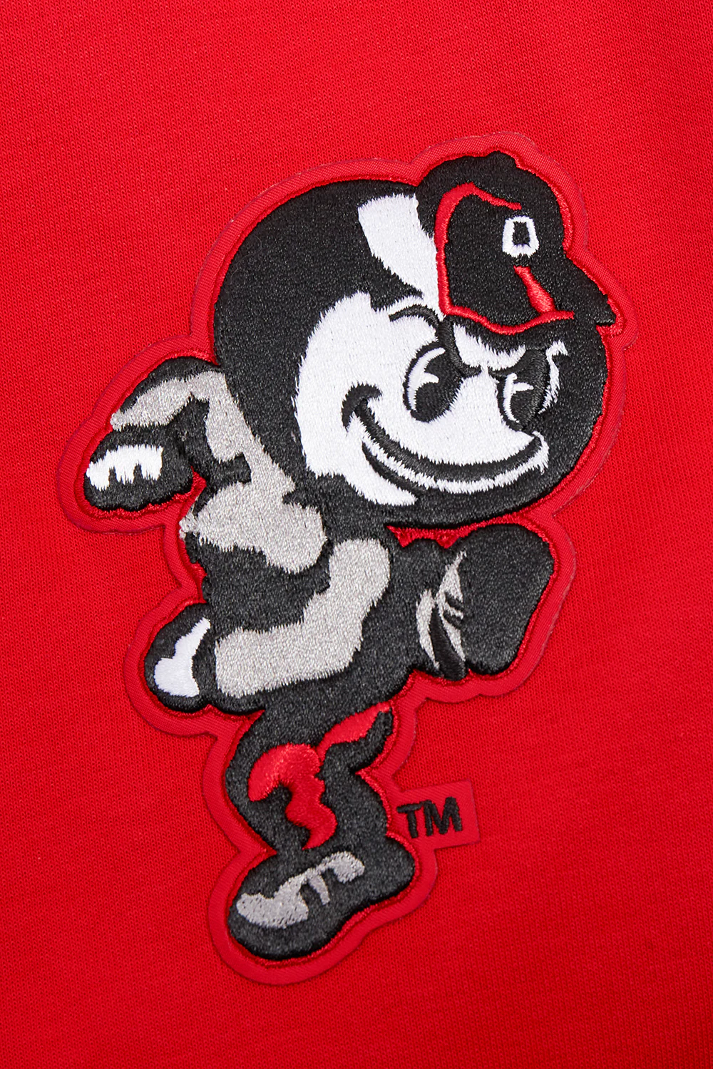 OHIO STATE UNIVERSITY CLASSIC MEN'S FULL ZIP PULLOVER HOODIE (RED) - Image 9