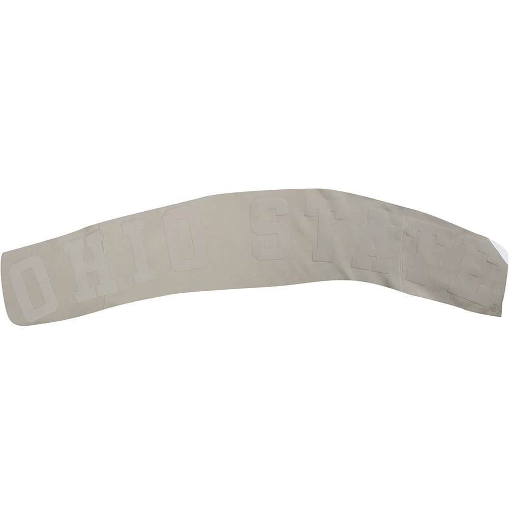 COLLEGE OHIO STATE UNIVERSITY WINGSPAN MEN'S DROP SHOULDER FLC PO HOODIE (TAUPE) - Image 9