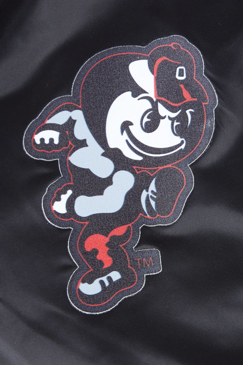 OHIO STATE UNIVERSITY CLASSIC MEN'S SATIN JACKET (BLACK) - Image 9