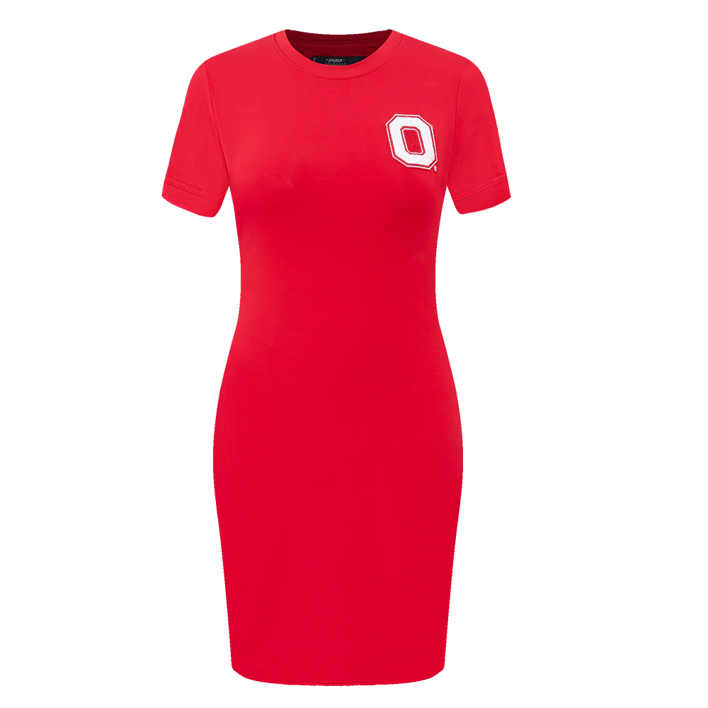 OHIO STATE UNIVERSITY CLASSIC WOMEN'S BODYCON DRESS (RED)