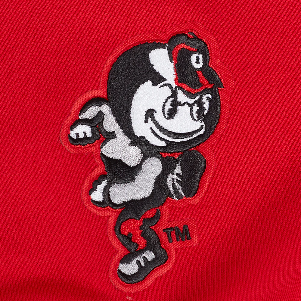 COLLEGE OHIO STATE UNIVERSITY WINGSPAN WOMEN'S FLC CREWNECK (Red) - Image 7
