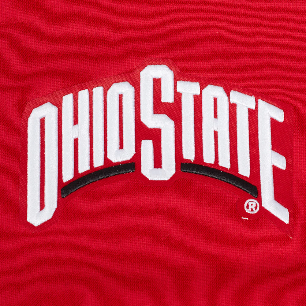 COLLEGE OHIO STATE UNIVERSITY WINGSPAN WOMEN'S FLC CREWNECK (Red) - Image 8