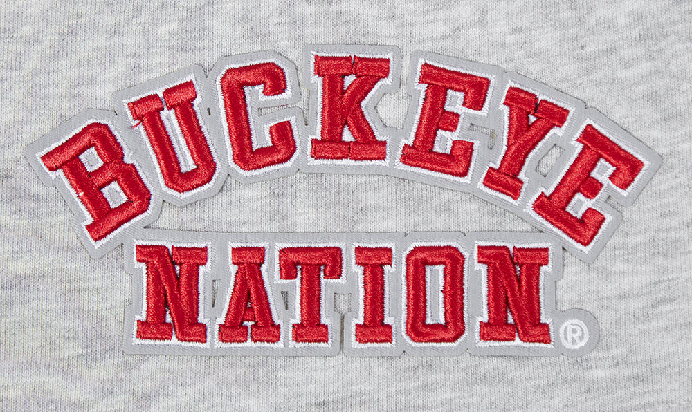OHIO STATE UNIVERSITY CLASSIC WOMEN'S FLEECE SHORT (HEATHER GREY) - Image 5
